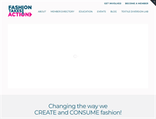 Tablet Screenshot of fashiontakesaction.com